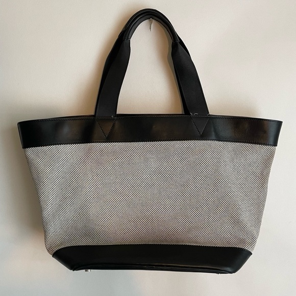 ALEXANDER WANG Black Canvas Leather Tote Bag large - Picture 5 of 10